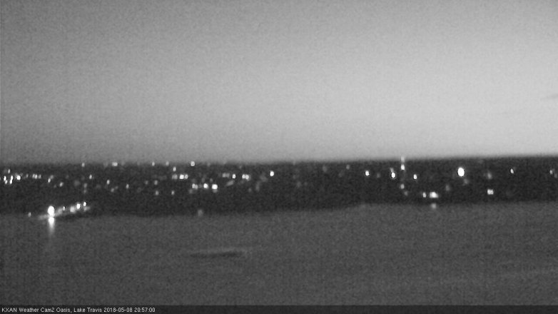 Lake Travis webcam, May 8, 2018 8:00 PM CT