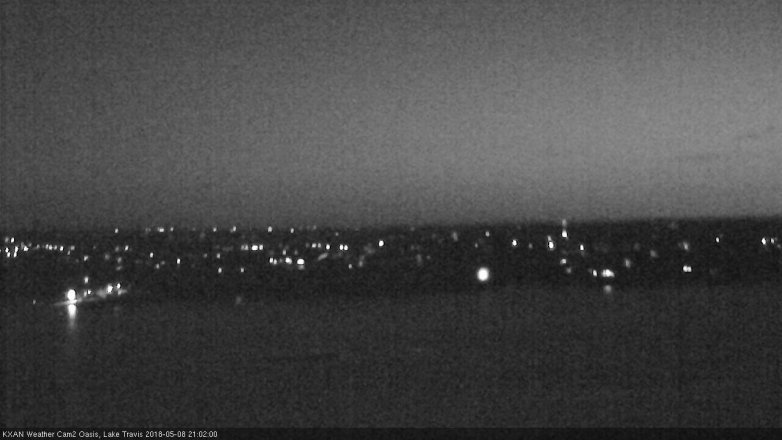 Lake Travis webcam, May 8, 2018 8:05 PM CT