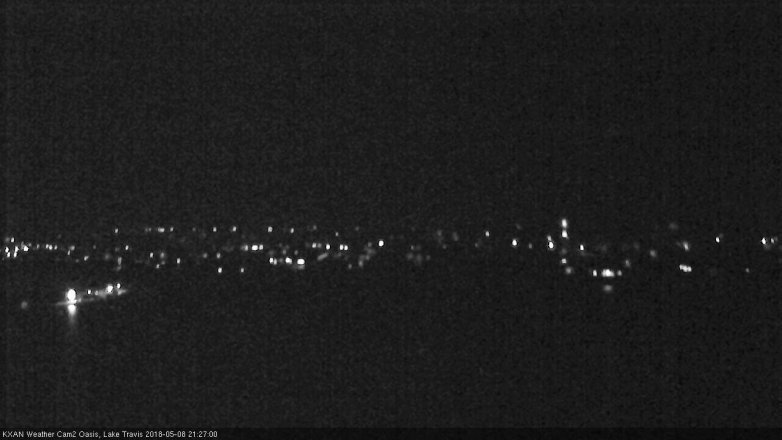 Lake Travis webcam, May 8, 2018 8:30 PM CT