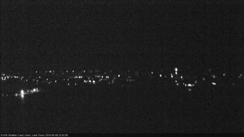 Lake Travis webcam, May 8, 2018 9:05 PM CT