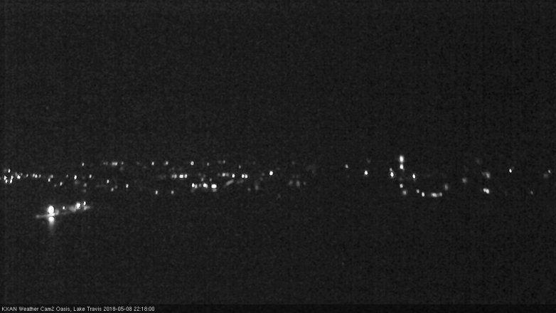 Lake Travis webcam, May 8, 2018 9:20 PM CT
