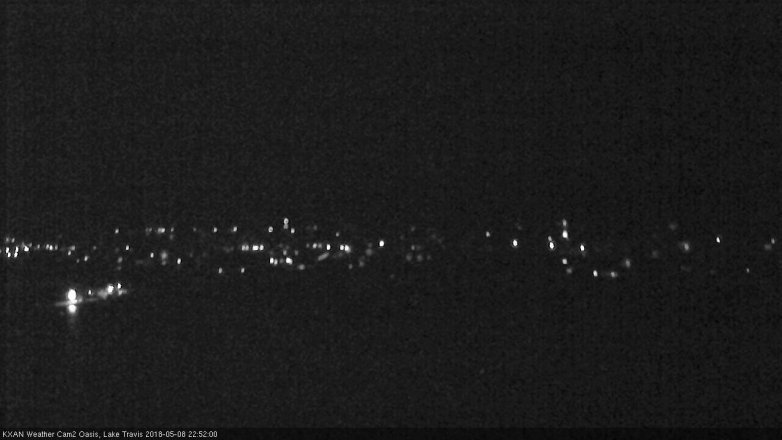Lake Travis webcam, May 8, 2018 9:55 PM CT