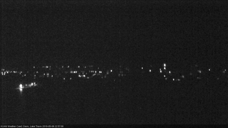 Lake Travis webcam, May 8, 2018 10:00 PM CT