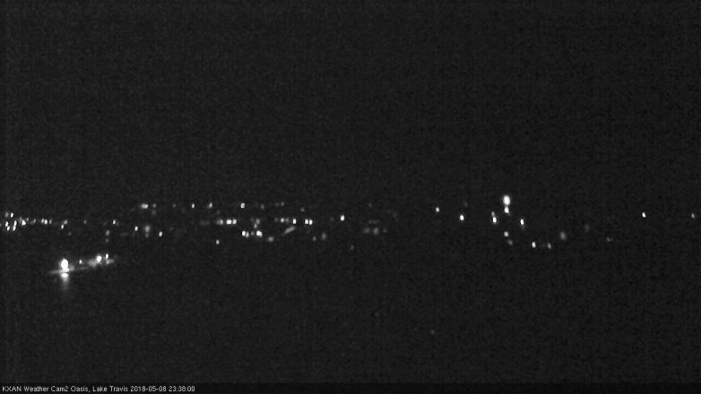 Lake Travis webcam, May 8, 2018 10:40 PM CT