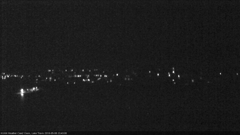 Lake Travis webcam, May 8, 2018 10:45 PM CT