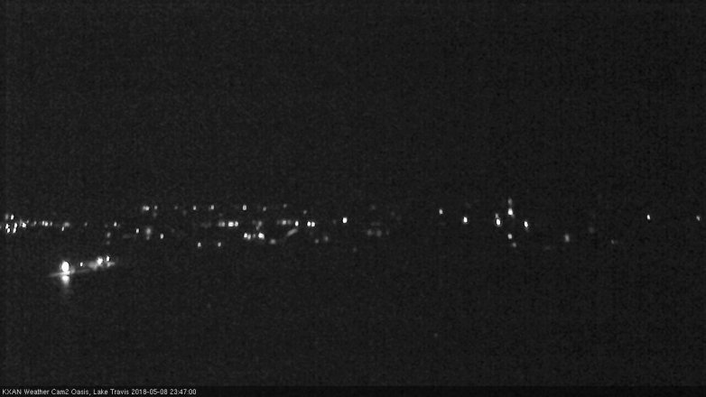 Lake Travis webcam, May 8, 2018 10:50 PM CT