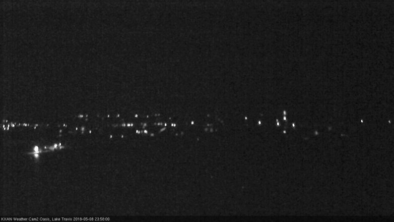 Lake Travis webcam, May 8, 2018 11:00 PM CT