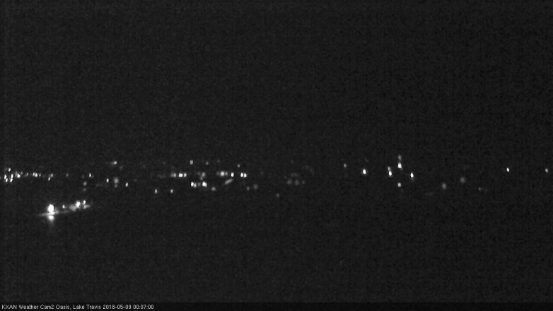 Lake Travis webcam, May 8, 2018 11:10 PM CT