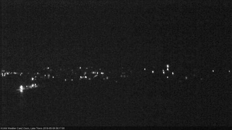 Lake Travis webcam, May 8, 2018 11:20 PM CT