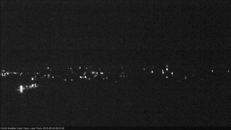 Lake Travis webcam, May 8, 2018 11:25 PM CT