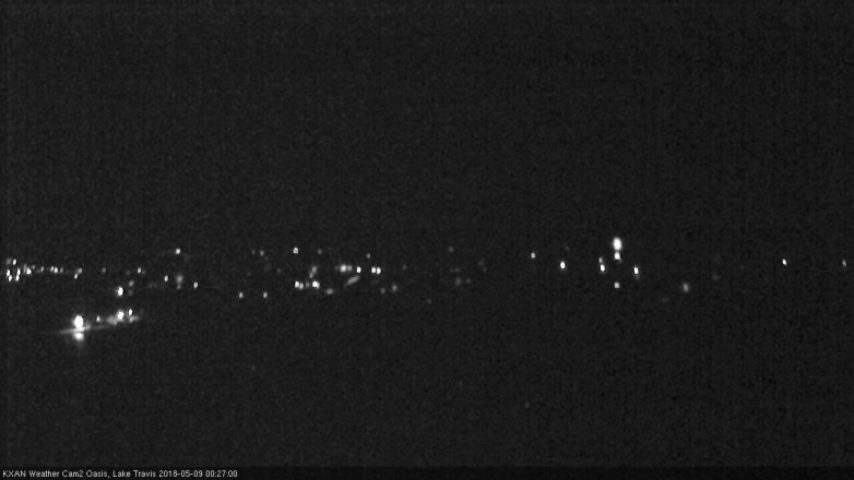 Lake Travis webcam, May 8, 2018 11:30 PM CT
