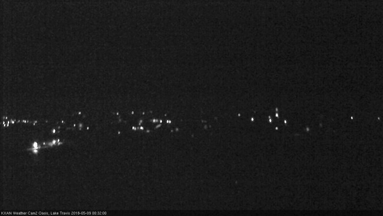 Lake Travis webcam, May 8, 2018 11:35 PM CT