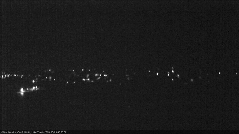 Lake Travis webcam, May 8, 2018 11:40 PM CT