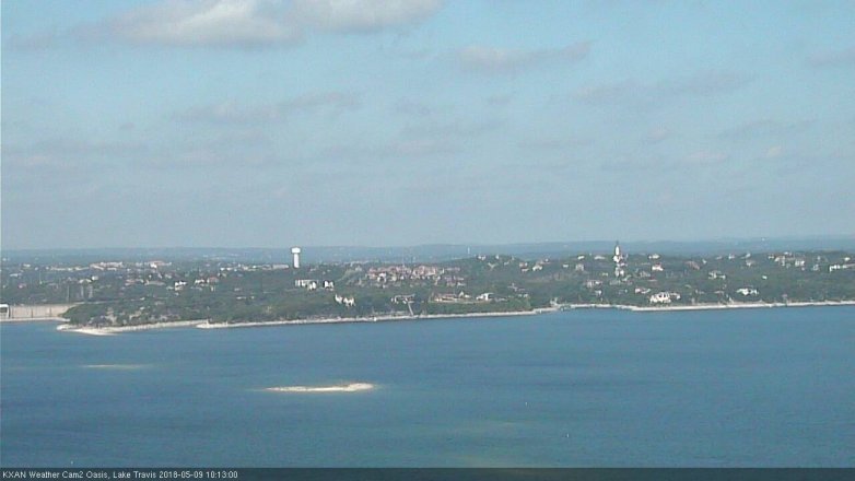 Lake Travis webcam, May 9, 2018 9:15 AM CT