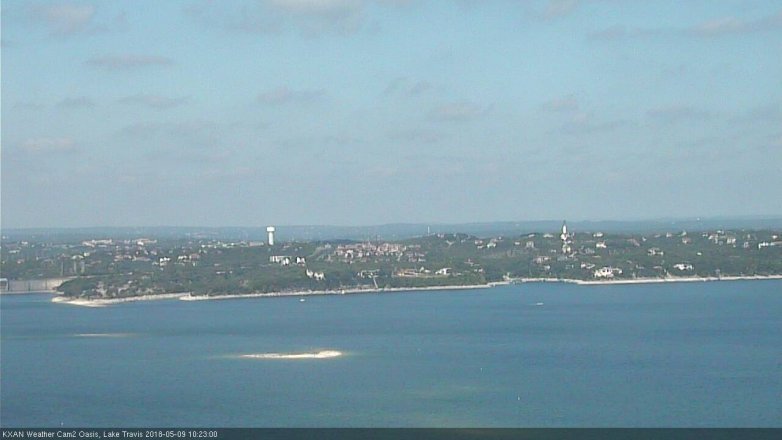 Lake Travis webcam, May 9, 2018 9:25 AM CT
