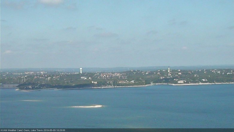 Lake Travis webcam, May 9, 2018 9:30 AM CT