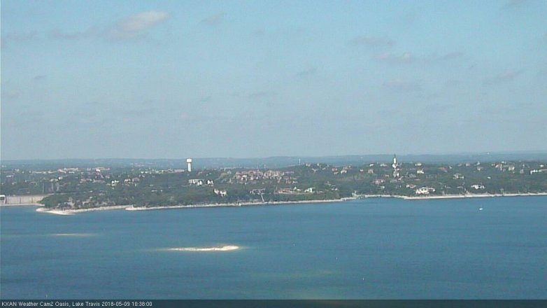 Lake Travis webcam, May 9, 2018 9:40 AM CT