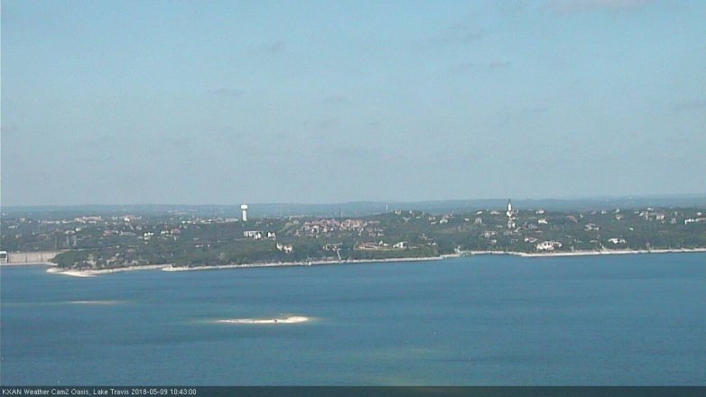 Lake Travis webcam, May 9, 2018 9:45 AM CT