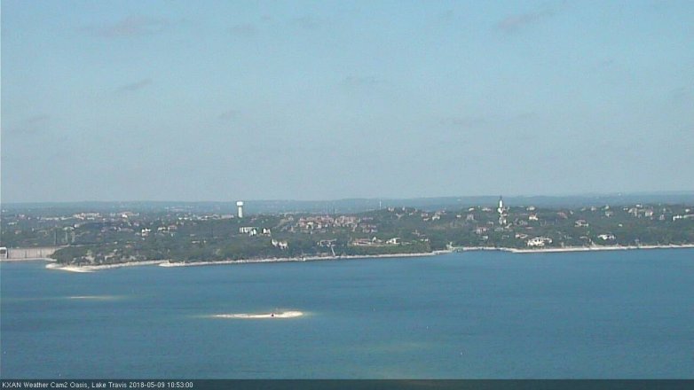 Lake Travis webcam, May 9, 2018 9:55 AM CT