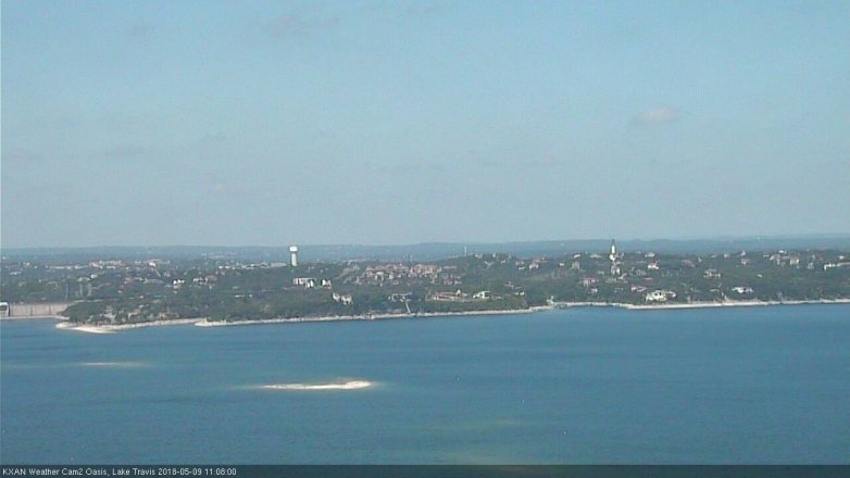 Lake Travis webcam, May 9, 2018 10:10 AM CT