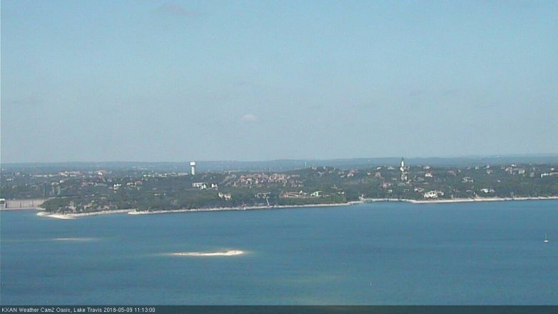 Lake Travis webcam, May 9, 2018 10:15 AM CT