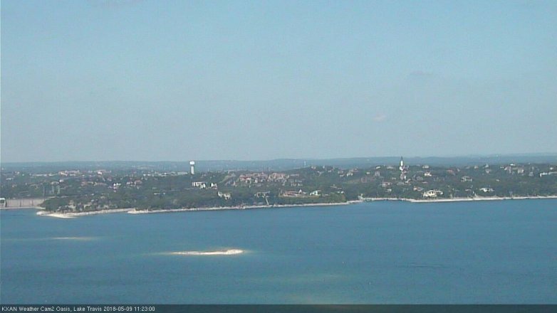 Lake Travis webcam, May 9, 2018 10:25 AM CT