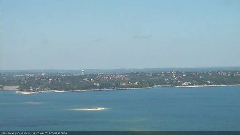 Lake Travis webcam, May 9, 2018 10:40 AM CT