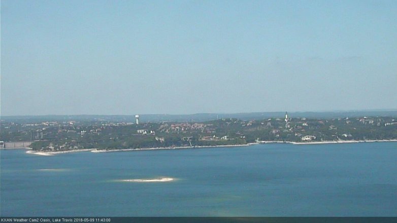 Lake Travis webcam, May 9, 2018 10:45 AM CT