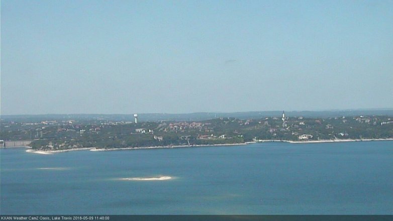 Lake Travis webcam, May 9, 2018 10:50 AM CT