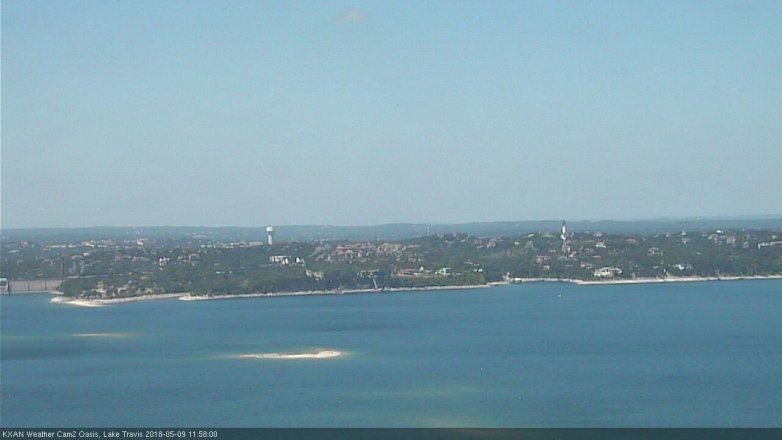 Lake Travis webcam, May 9, 2018 11:00 AM CT