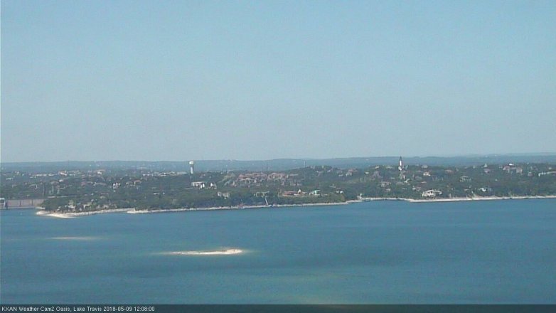 Lake Travis webcam, May 9, 2018 11:10 AM CT