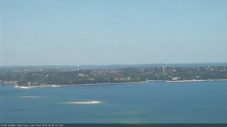 Lake Travis webcam, May 9, 2018 11:15 AM CT
