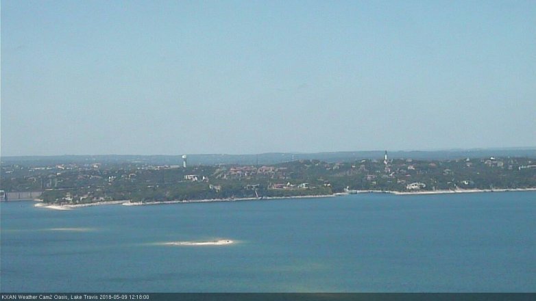 Lake Travis webcam, May 9, 2018 11:20 AM CT