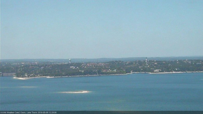 Lake Travis webcam, May 9, 2018 11:30 AM CT