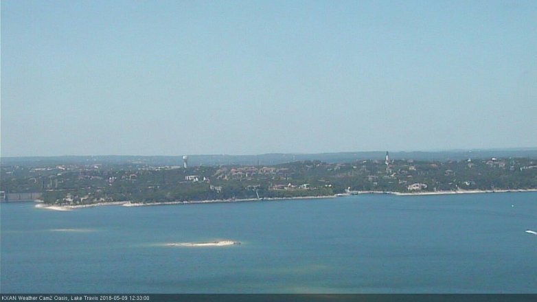 Lake Travis webcam, May 9, 2018 11:35 AM CT