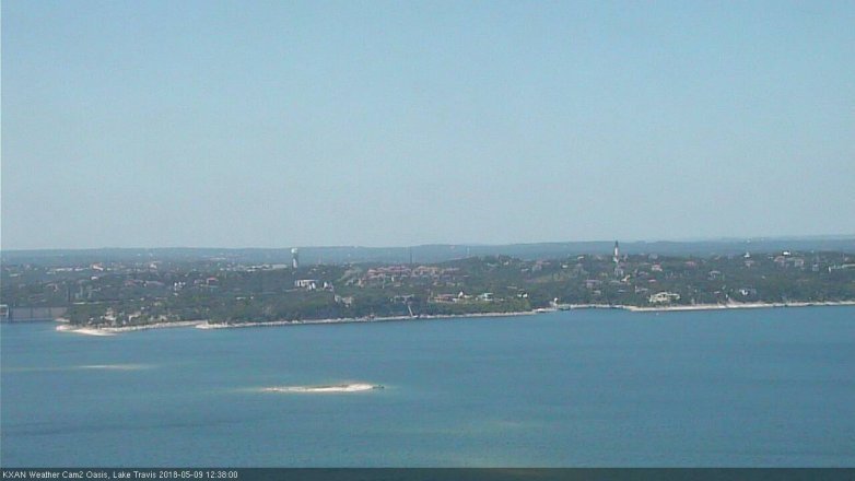 Lake Travis webcam, May 9, 2018 11:40 AM CT