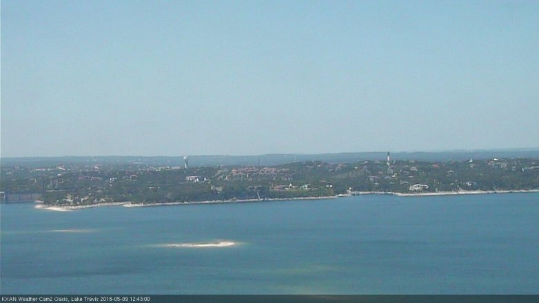 Lake Travis webcam, May 9, 2018 11:45 AM CT