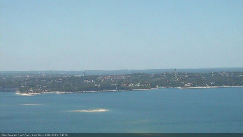 Lake Travis webcam, May 9, 2018 11:50 AM CT