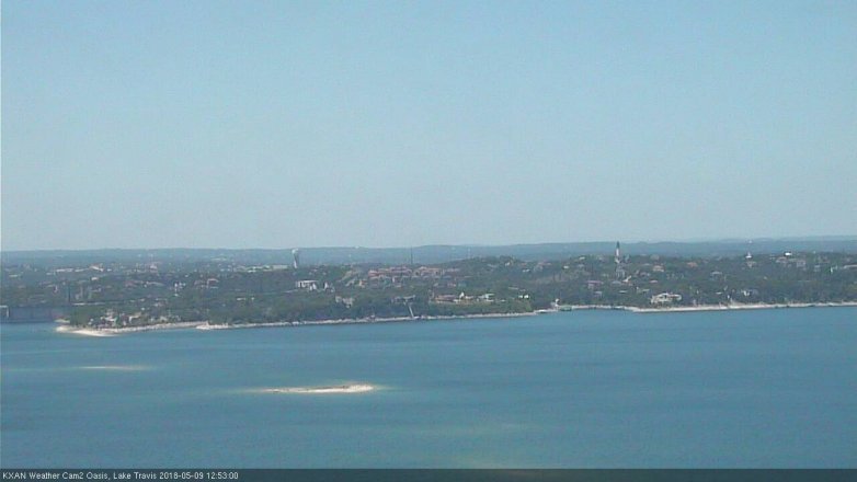 Lake Travis webcam, May 9, 2018 11:55 AM CT