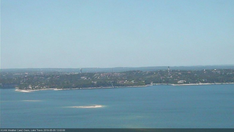 Lake Travis webcam, May 9, 2018 12:05 PM CT