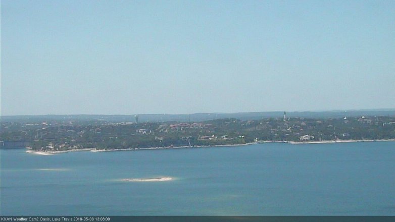 Lake Travis webcam, May 9, 2018 12:10 PM CT