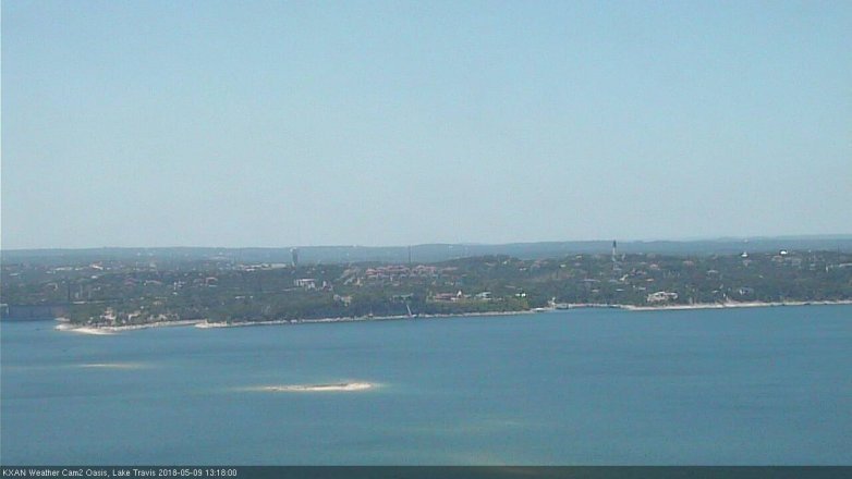 Lake Travis webcam, May 9, 2018 12:20 PM CT