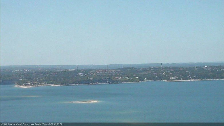 Lake Travis webcam, May 9, 2018 12:25 PM CT