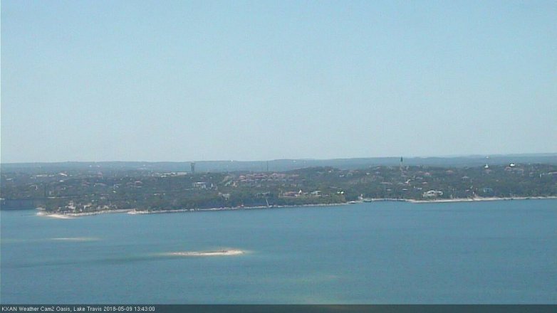 Lake Travis webcam, May 9, 2018 12:45 PM CT