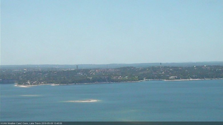 Lake Travis webcam, May 9, 2018 12:50 PM CT