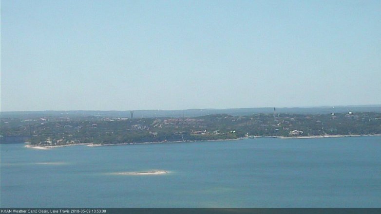 Lake Travis webcam, May 9, 2018 12:55 PM CT