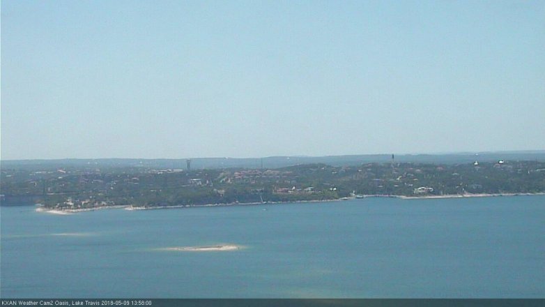 Lake Travis webcam, May 9, 2018 1:00 PM CT