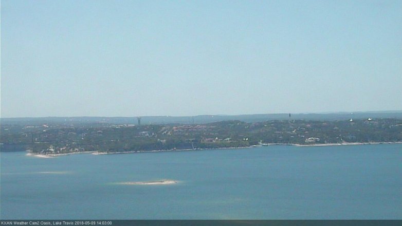 Lake Travis webcam, May 9, 2018 1:05 PM CT