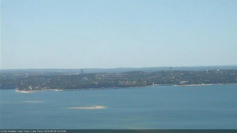 Lake Travis webcam, May 9, 2018 1:20 PM CT