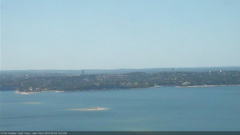 Lake Travis webcam, May 9, 2018 1:25 PM CT
